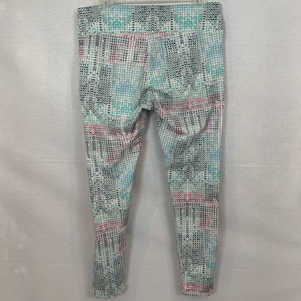 Fabletics Leggings Size Large Coded Print Mid Rise - image 3